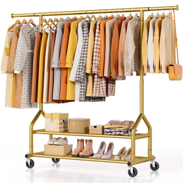 Bonville Adjustable Rolling Clothing Rack