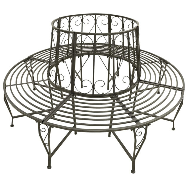 Agustin Steel Outdoor Bench