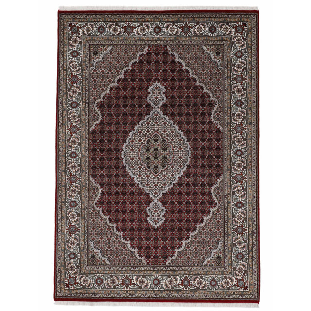 Hand Knotted Wool Brown/Grey Rug