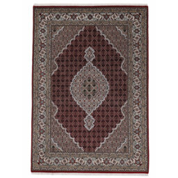 Hand Knotted Wool Brown/Grey Rug