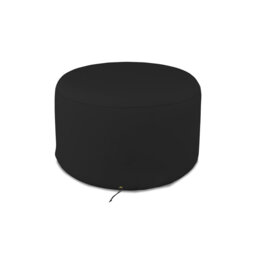 Heavy-Duty Waterproof Round Ottoman Deck Box Cover, Outdoor Square Storage Box Bench Cover