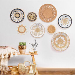 Wall Decor on Rattan