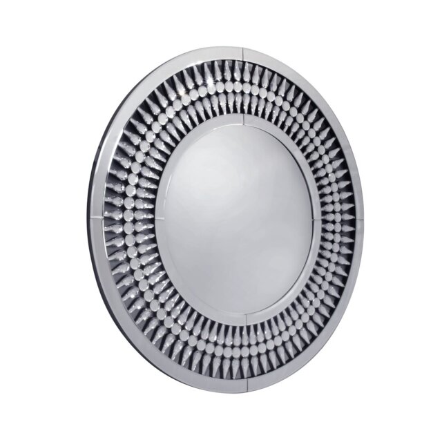 Roche Glass Round Wall Mirror