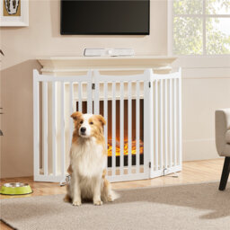 90 × 50 cm Wooden Freestanding Pet Gate