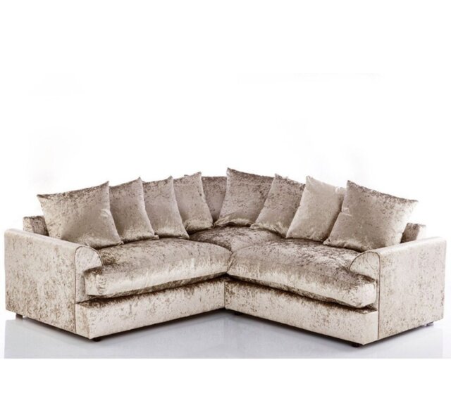 Terry 5 Seater Velvet Corner Sofa
