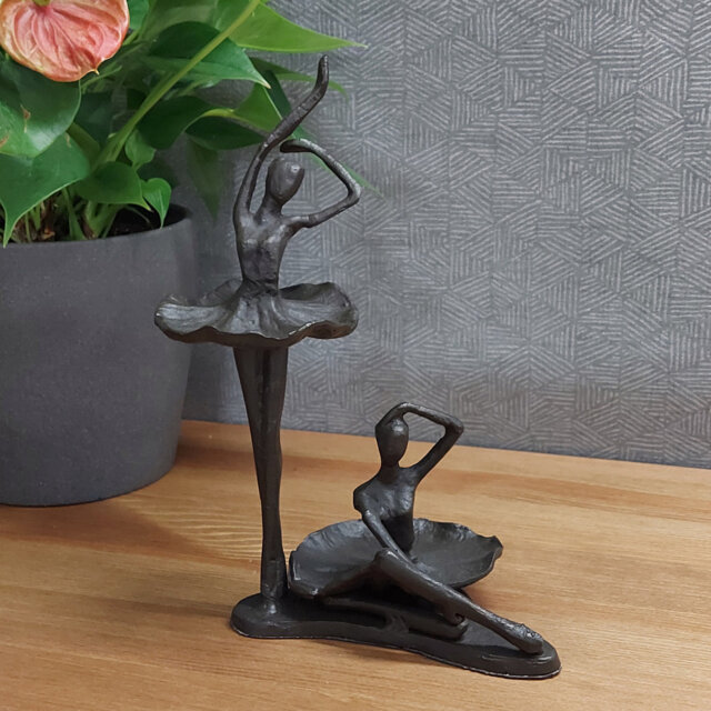 Christina BALLET PAIR Iron Figurine 21cm