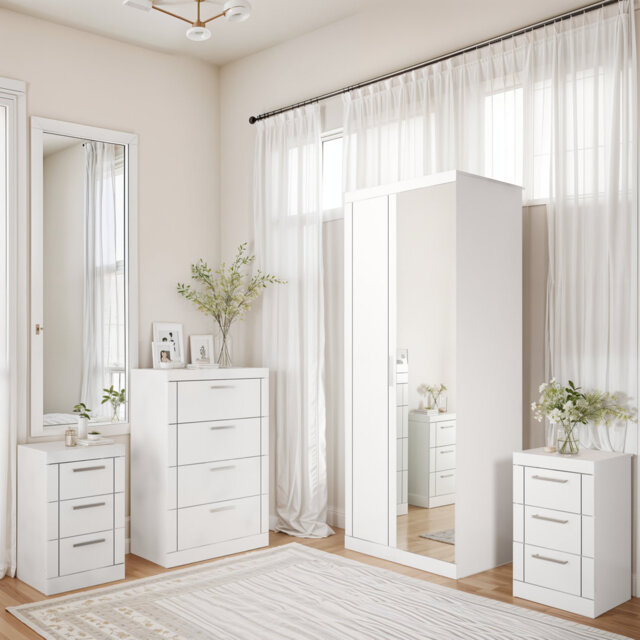Kimberley 4 Piece Compact Bedroom Storage Set