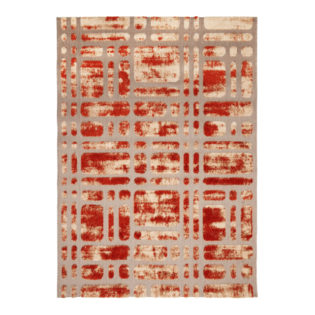 Randalia Dehors-Dedans Laby Power Loom Beige/Orange Indoor/Outdoor Rug