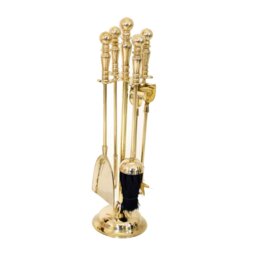 Hatem Brass Fireplace Tool Set