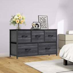 Kathiria 5 Drawer Chest of Drawers,99.8Cm W Bedroom Drawers
