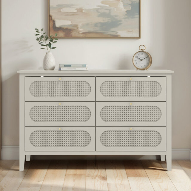 Arthen Rattan 6 Drawer Chest of Drawer