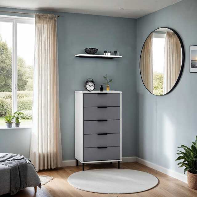 Roseanne 5 Drawer 50Cm W Chest of Drawers