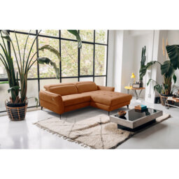 Morpeth Power Reclining Upholstered Corner Sofa in Chenille Fabric with Adjustable Headrests