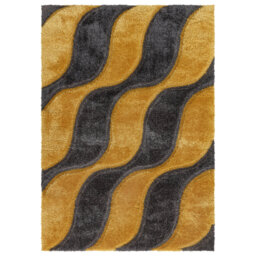 Geometric Machine Tufted Shag 60cm X 110cm Indoor / Outdoor Area Rug
