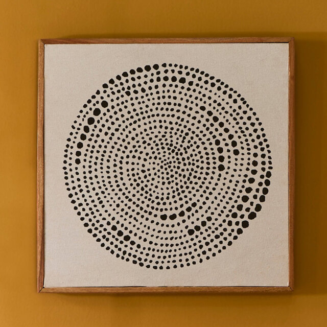 50x50cm Wall Art - Circle Print on Cotton - II
