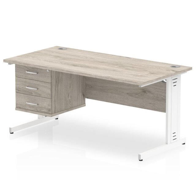 Zetta Metal Base Executive Desk