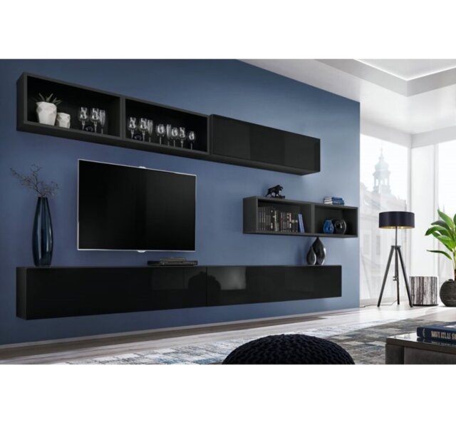 "Markenfield Unfinished Floating Entertainment Centre for TVs up to 60"""