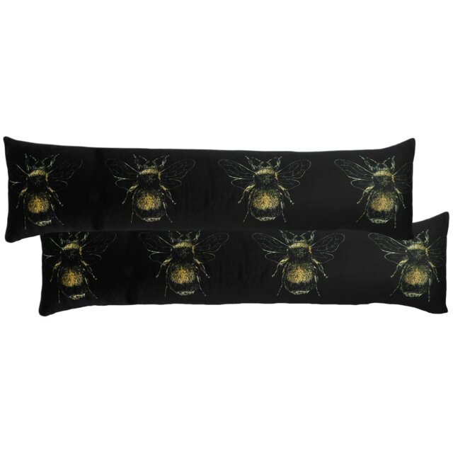 Gold Bee Draught Excluder Animal Print Bolster Cushion with Filling