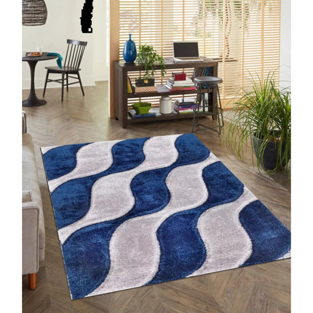 3D Luxury Shaggy Area Rug Geometric Pattern High Pile Soft Plush Rug Perfect For Living Room Bedroom Small Door Mats Floor Mats