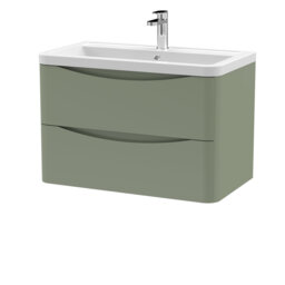 Lunar 800mm Single Bathroom Vanity with Integrated Vitreous China Basin