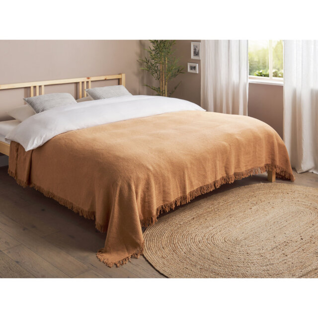 YERBENT Cotton No Pattern Bedspread
