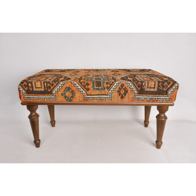 Cotton Upholstered Bench