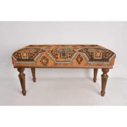 Cotton Upholstered Bench