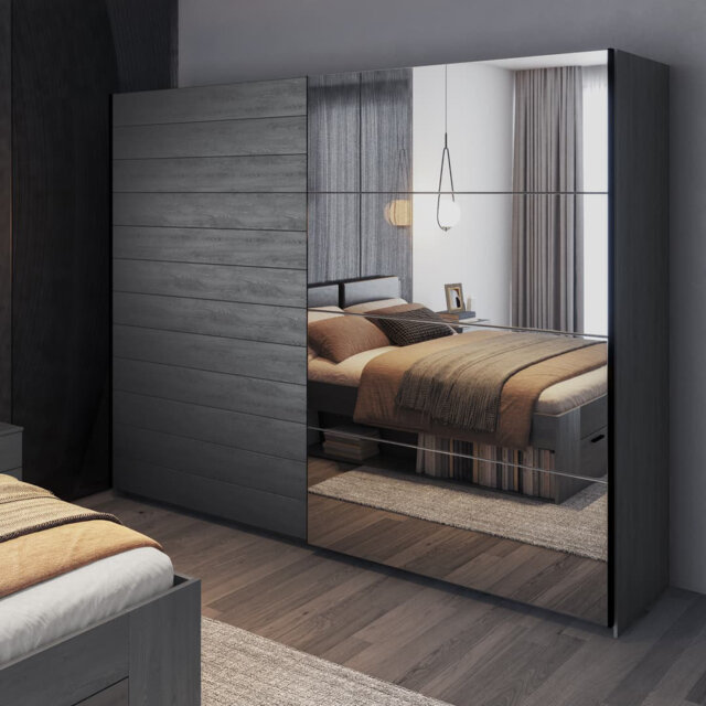 Beedie 2 Door Manufactured Wood Wardrobe