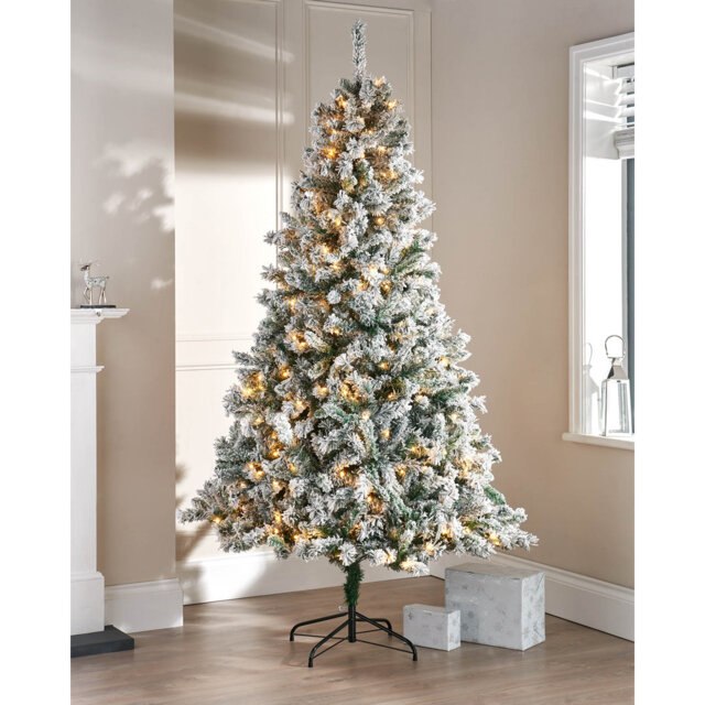 7' H Lighted Artificial Christmas Tree