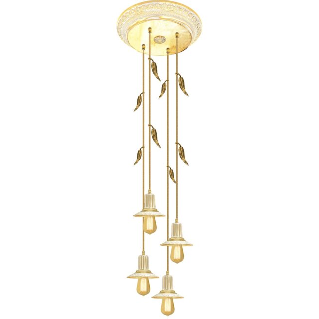 Esko 4 - Light Candle Style LED Chandelier