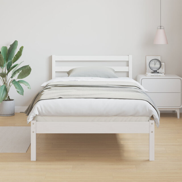 Bed Frame With Headboard Solid Wood Pine
