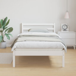 Bed Frame With Headboard Solid Wood Pine