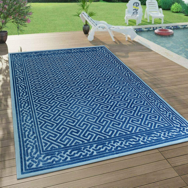 Ladoga Soft Navy Blue Outdoor Rug