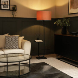 Replogle Matte Tray Table Floor Lamp Set