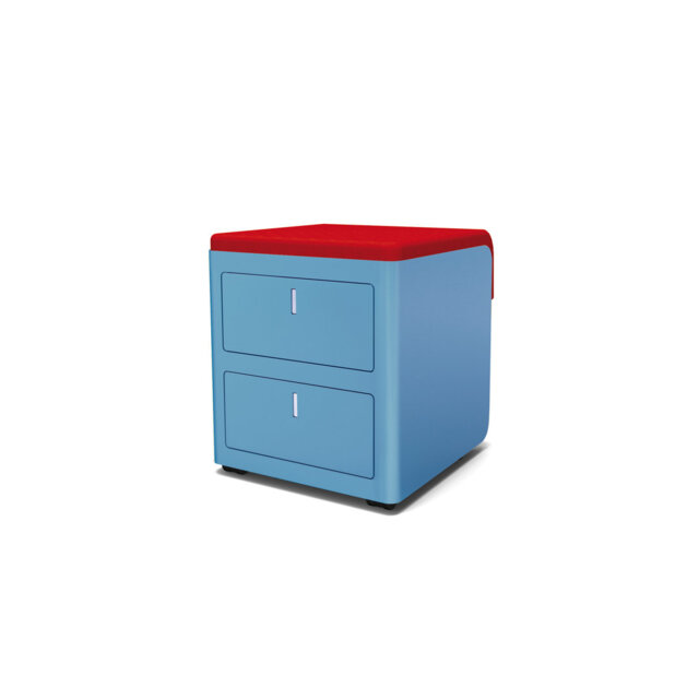 Estep 45cm Wide 2 -Drawer Mobile File Cabinet