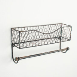 Cheer Metal Accent Shelf with Towel Bar