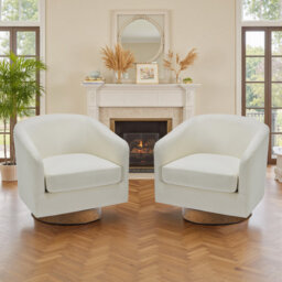 72Cm Wide Swivel Barrel Chair