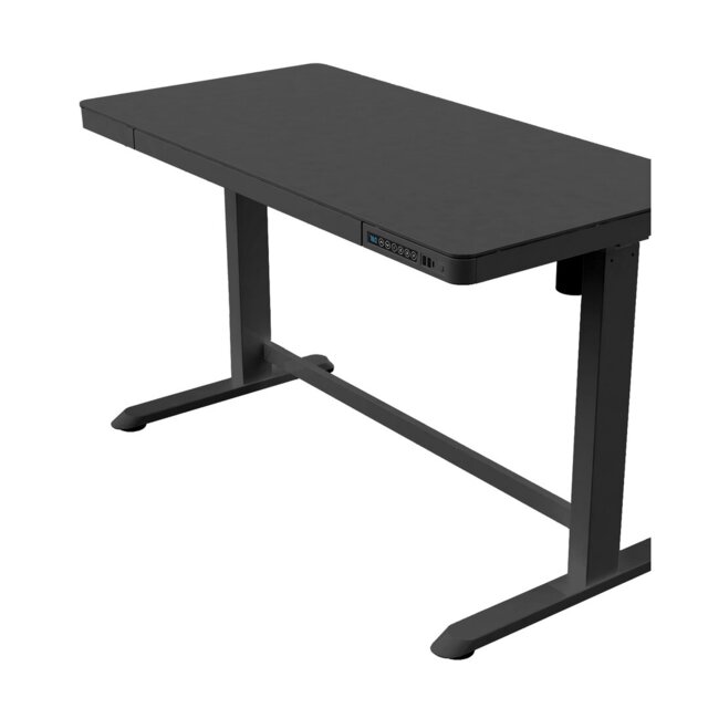 Adjustable Metal Base Standing Desk with Power Outlet