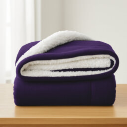 Aspire Homeware Deluxe Hotel Collection Ultra-Soft Sherpa Fleece Throw Blanket for Plush & Cozy Comfort