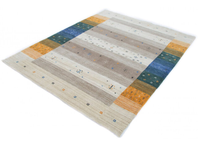 Gabbeh Loom Lori Handwoven Kilim Wool Cream/Light Brown Rug