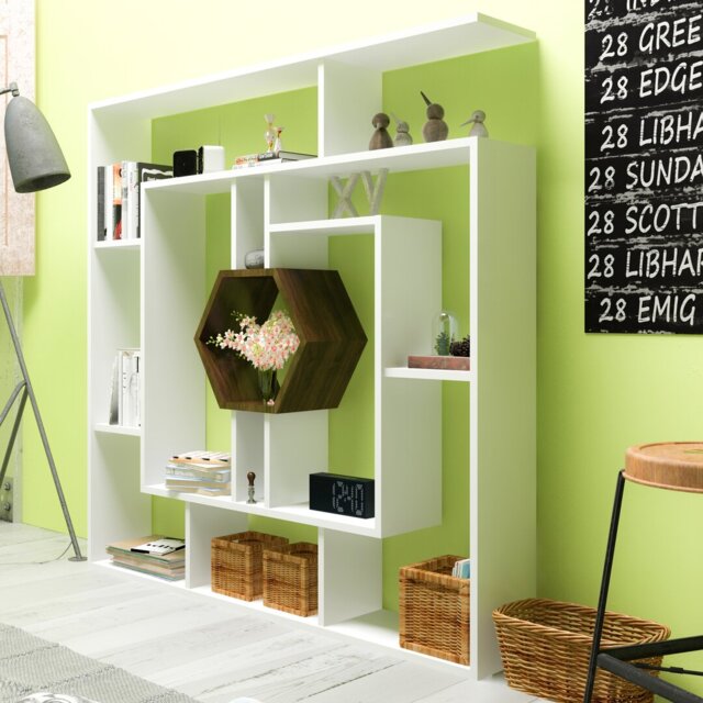 134cm H x 134cm W Geometric Bookcase