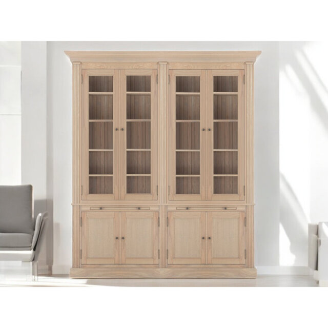 Eiri 240cm H x 200cm W Library Bookcase