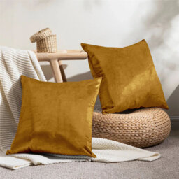 Rizokarpaso Luxury Square Scatter Crushed Velvet Cushion Cover