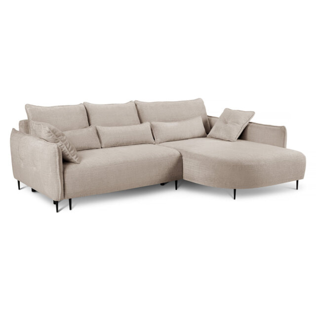 Bairo 3 Seater Fabric Reclining Sofa & Chaise