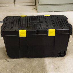 Wham Diy Tough Cart 100L Recycled Plastic Storage Boxes Black