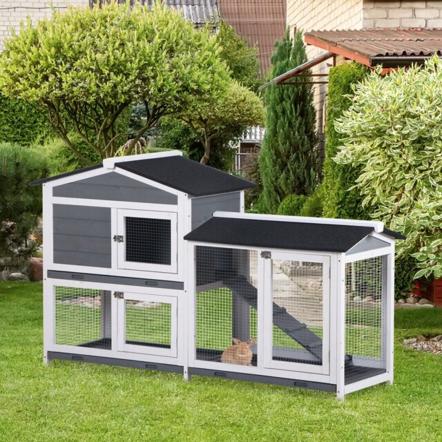 Rabbit Hutch with Ramp