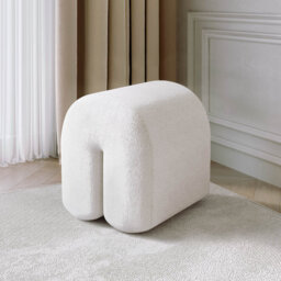 Sandisfield 35cm Wide Arch Solid Colour Pouffe Ottoman