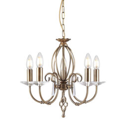 Thebes 5 - Light Candle Style Chandelier