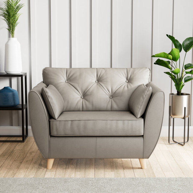 Marylin Leather Snuggle Chair