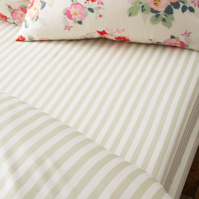 Canopy Stripe Cotton Fitted Sheet